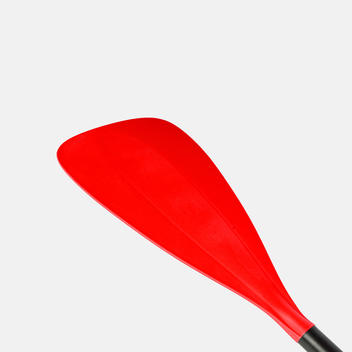 Red paddle blade with textured center and tapered tip