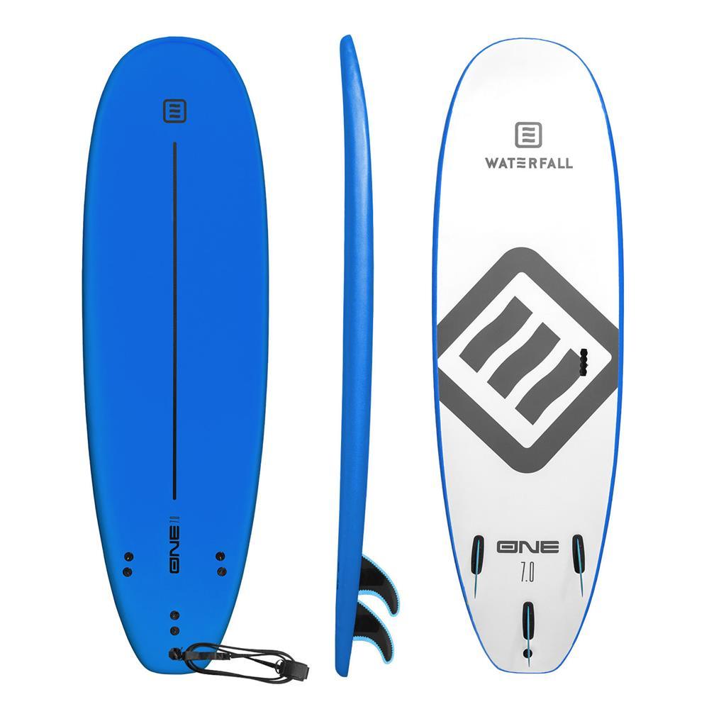 Surfboard Waterfall One 7″ Blue