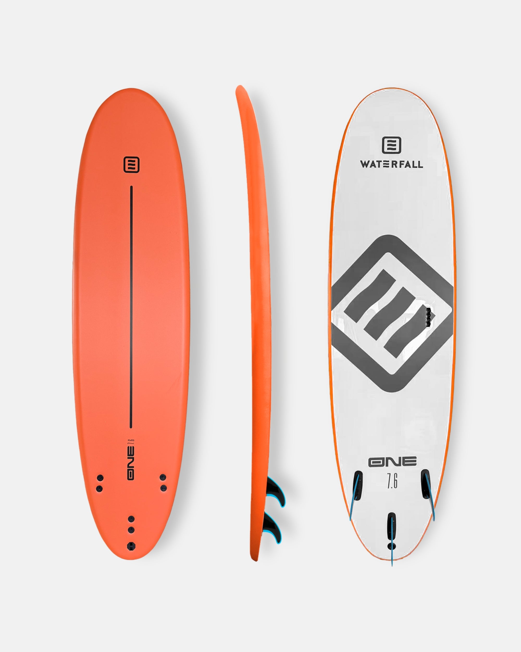 Prancha de Surf Waterfall One 7'6 Laranja